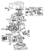 ENGINE BRIGGS &amp; STRATTON MODEL 110908-0380-01(2)