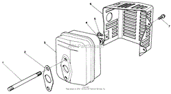 MUFFLER ASSEMBLY (ENGINE MODEL NO. VMK9-2)