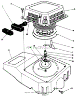 RECOIL ASSEMBLY (ENGINE MODEL NO. VMK9-2)