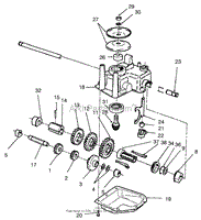 GEAR CASE ASSEMBLY NO. 62-6673