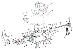 DECK-CROSS SHAFT-CLUTCH