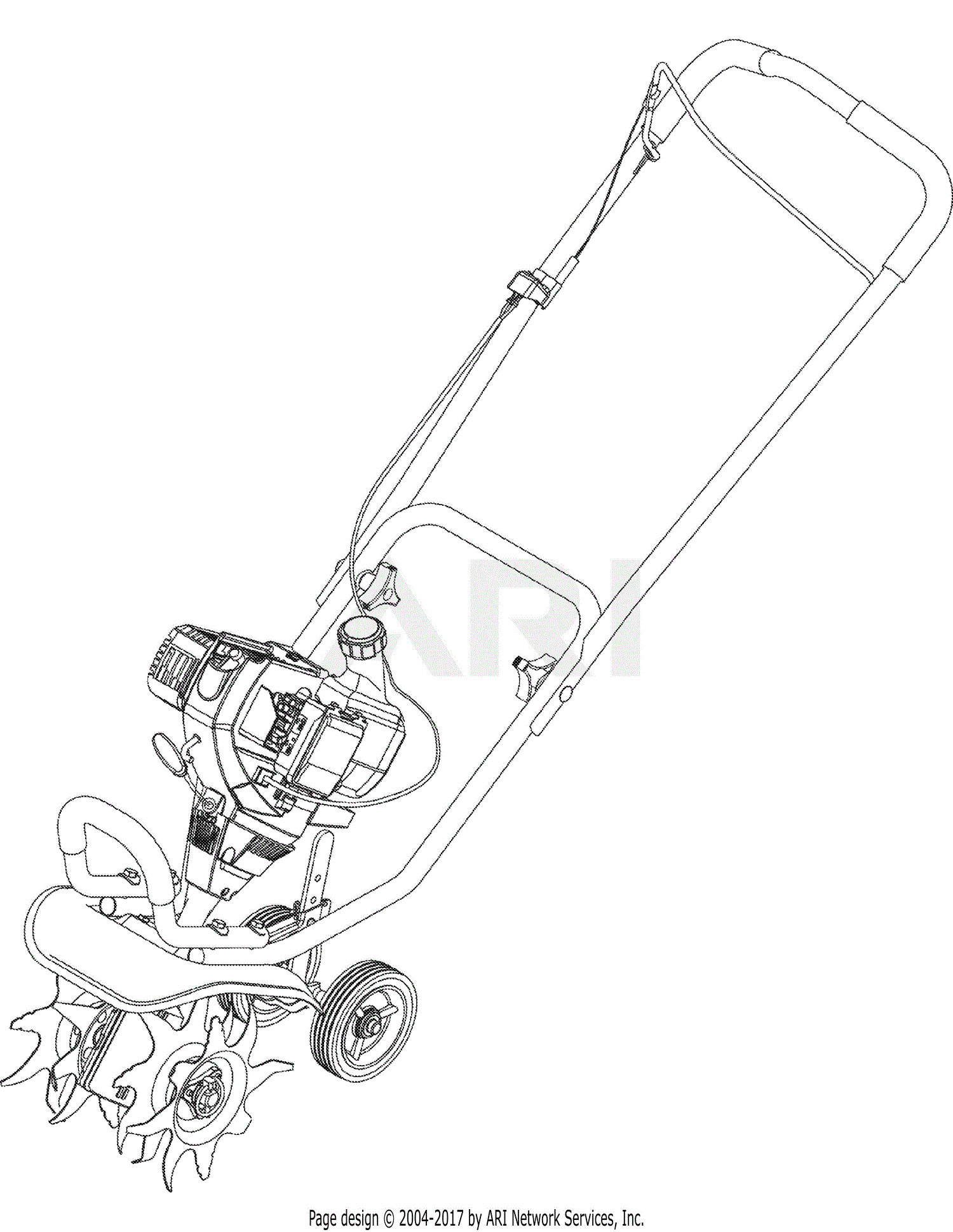 Troy Bilt 21AA144R966 TB144 Cultivator (2006) TB144