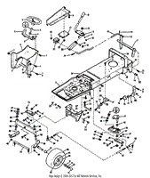 FRAME, LIFT &amp; STEERING ASSEMBLY