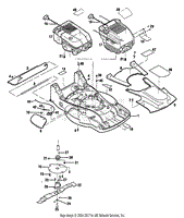 ENGINE, MOWER DECK &amp; BLADE ASSY.