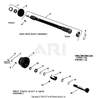 MAIN DRIVE SHAFT &amp; GEAR ASSEMBLIES