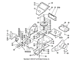 CHASSIS, DRIVE ARM &amp; CUTTER SUPPORT