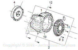 Parts List - 5 Recoil Starter