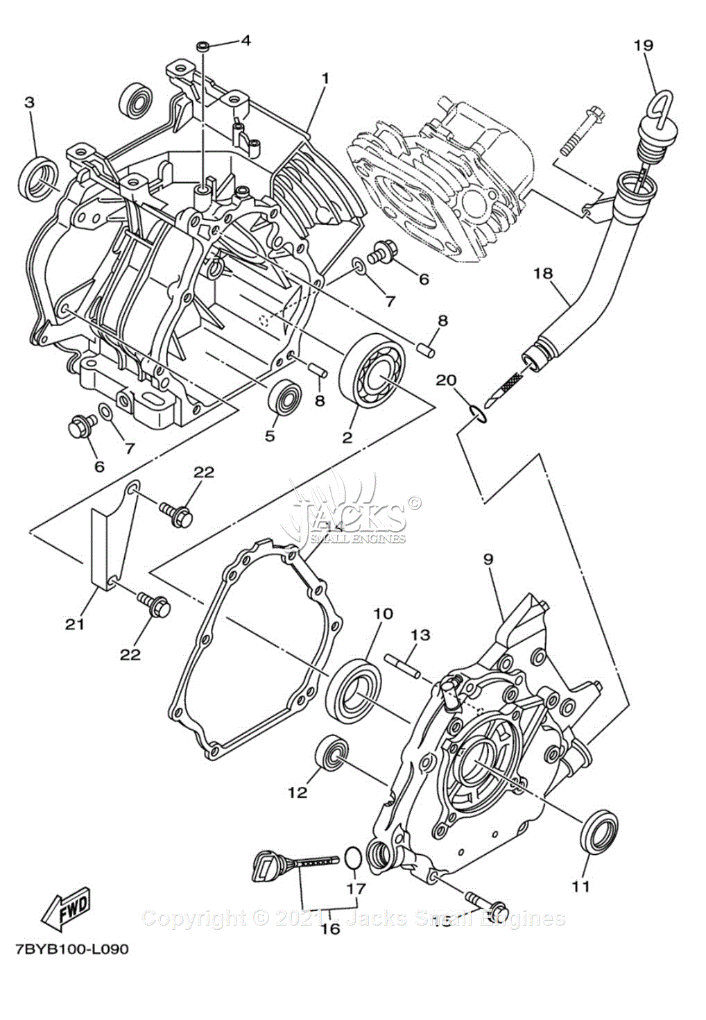 Yamaha MZ36KHVA21 7BYB-040 Parts Diagrams