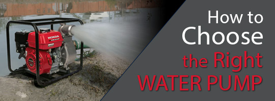 How to Choose the Right Water Pump