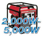 2000 to 5000 Watt Generators