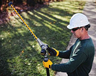 Dewalt 40v pole hedge trimmer discount