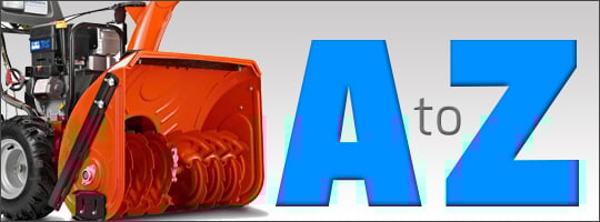The A-Z of Snow Blower Terms