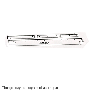 9" X 120" Rubber Snow Deflector 1309020