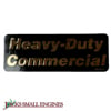 DECAL, HEAVY DUTY COM