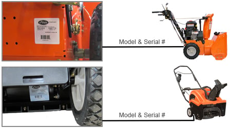 Ariens Snow Blower Model Locator