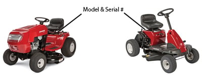 Murray Riding Mower Model Locator