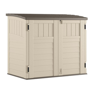4 ft. x 2 ft. Plastic Horizontal Storage Shed with Floor Kit BMS2500