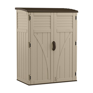 4 ft. x 3 ft. Plastic Vertical Storage Shed with Floor Kit BMS5700