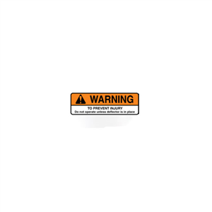 510206 LABEL WARNING MOWER