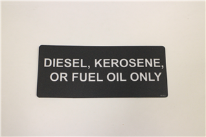 Decal Diesel Only Pw 787827