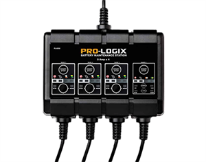 PL4050 Clore Automotive PL4050 12V 4x5A PRO-LOGIX 4-Bank Battery Maintenance Station