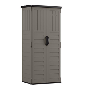 2 ft. x 2 ft. Plastic Vertical Storage Shed with Floor Kit BMS1250SB