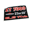 DECAL ZT 7000 22HP 50