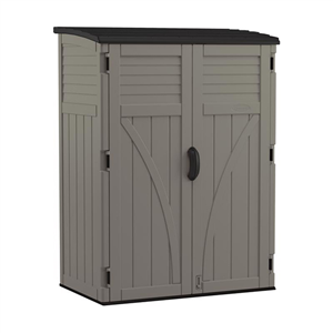 4 ft. x 3 ft. Plastic Vertical Storage Shed with Floor Kit BMS5700SB